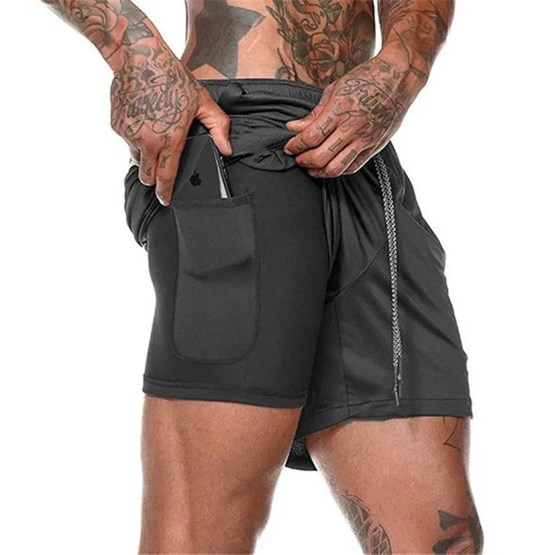 Shorts esportivos masculinos, shorts para corrida masculina