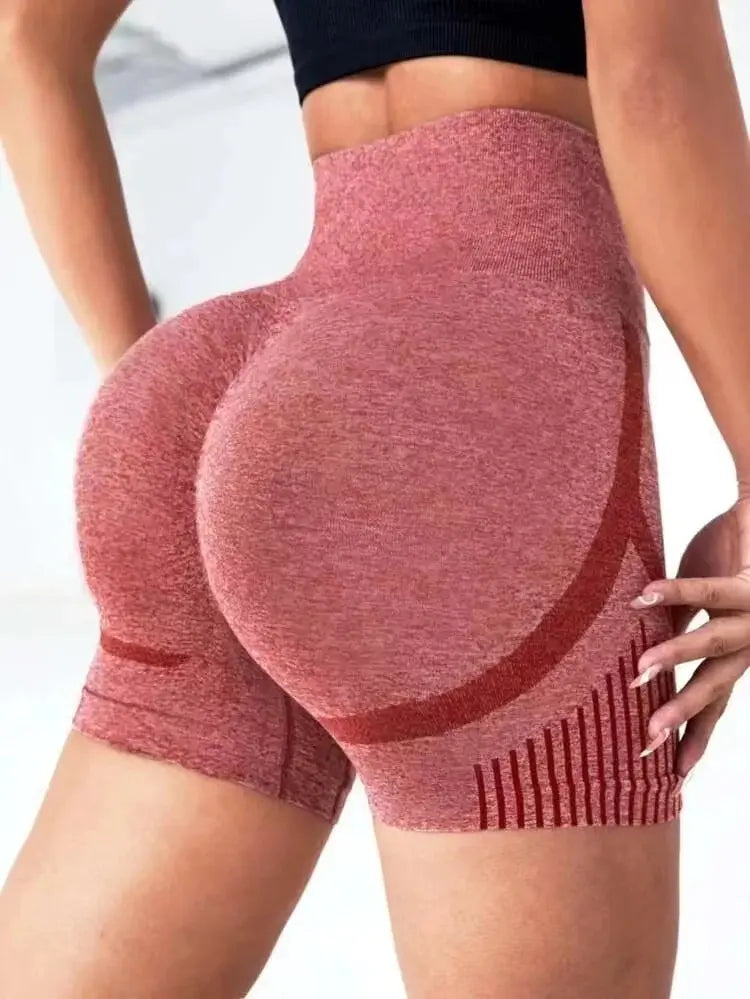 Shorts feminino de yoga, shorts cintura alta feminino